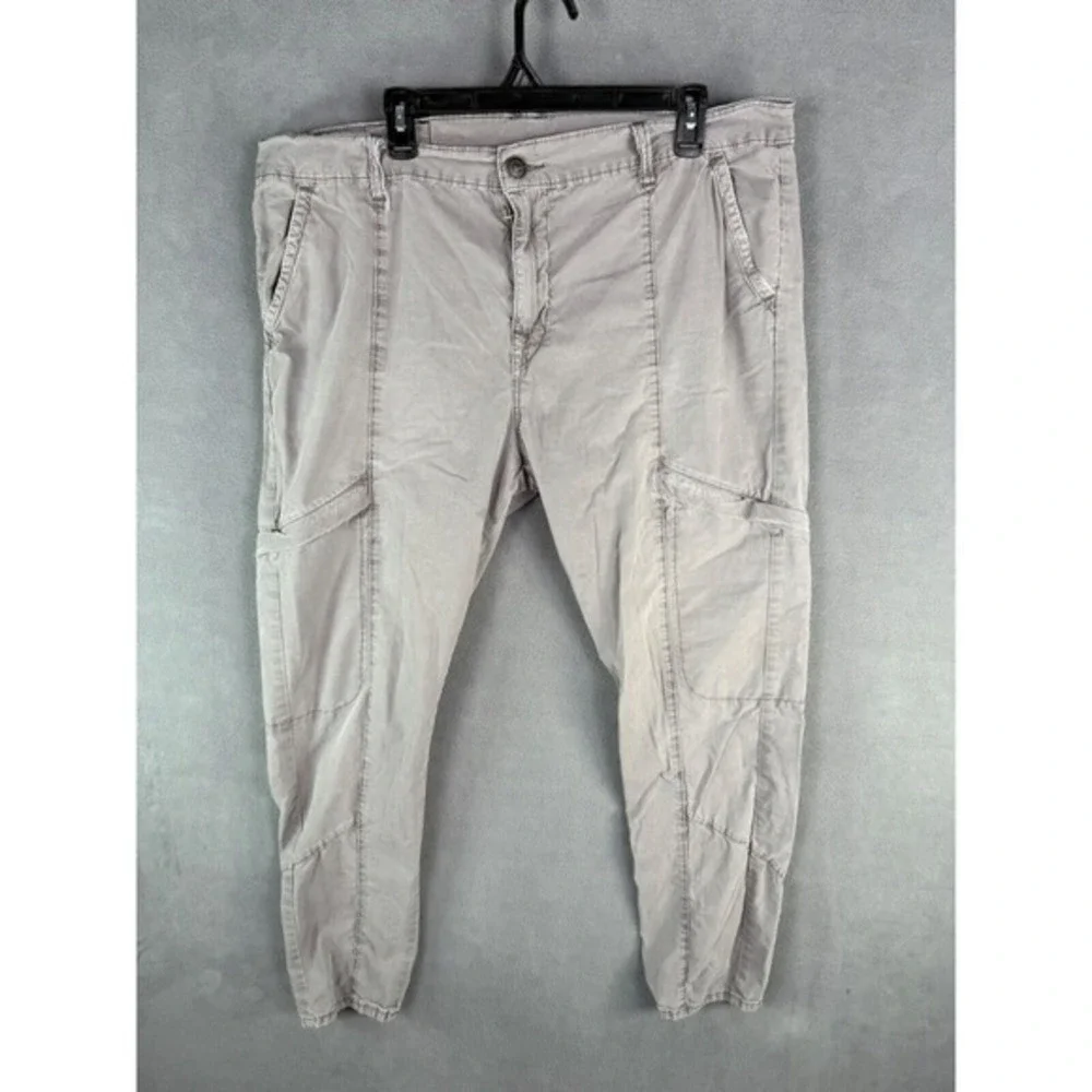 True Religion Cargo Pant Mens 38‎ Gray Baggy Skate Zippers